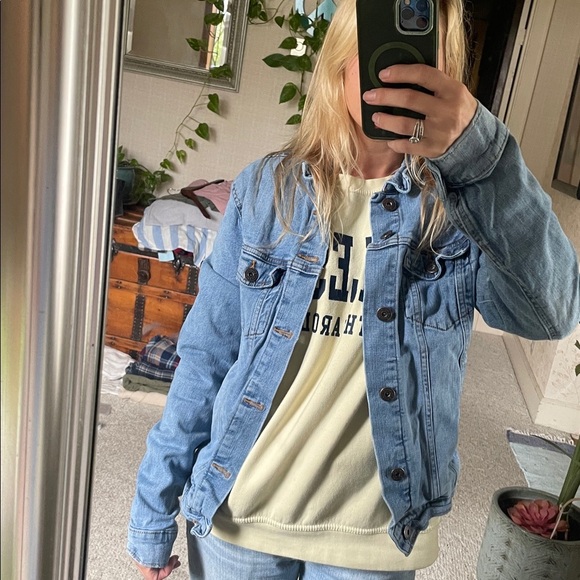 Goodfellow & Co Perfect Light Blue Fall Denim Jean Jacket - Picture 4 of 11